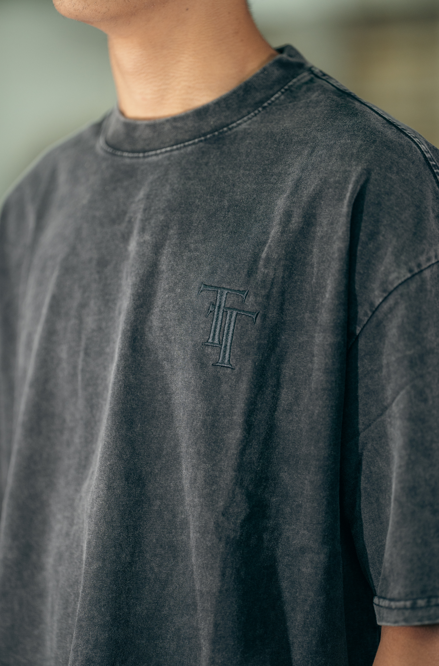 TUFF TEE - ACID WASH BLACK