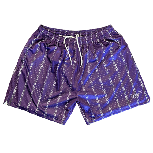 TT SHORTS - PINSTRIPE PURPLE