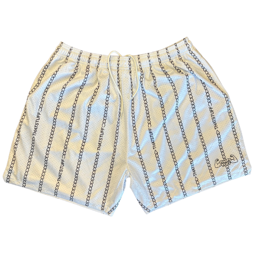 TT SHORTS - PINSTRIPE WHITE