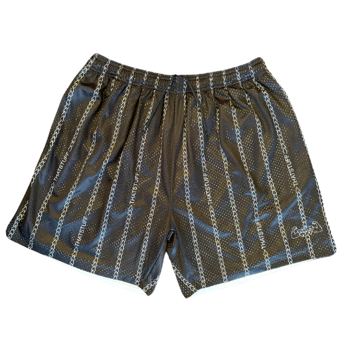 TT SHORTS - PINSTRIPE BLACK